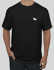 Origami Crane Black Tee - Studio88